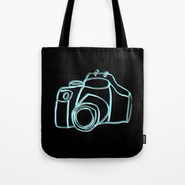 Minimal Camera Line Art Tote Bag