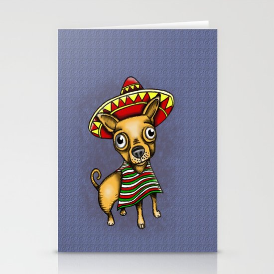Mexican Chihuahua in Brown Stationery Cards