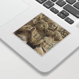 Orvieto Cathedral Angels Gothic Art Facade Relief Sticker