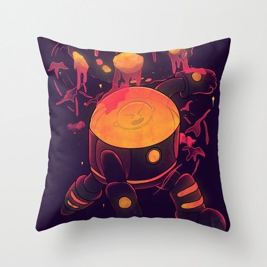 Super Heroic Pose Throw Pillow