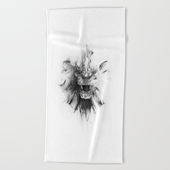 STONE LION Beach Towel