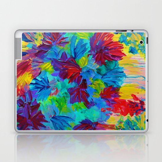TUTTI FRUTTI - Fruit Punch Floral Bouquet Flowers Bright Bold Colorful Painting Romantic Rainbow Laptop & iPad Skin