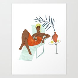 summer cocktail Art Print