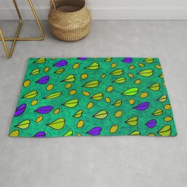 Abstract Colourmix in Amethyst  Rug