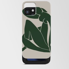 Matisse Abstract Nude II, Forest Green, Mid Century Art Decor iPhone Card Case