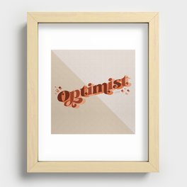 Optimist – Marsala Recessed Framed Print