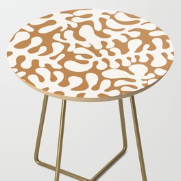 White Matisse cut outs seaweed pattern 4 Side Table