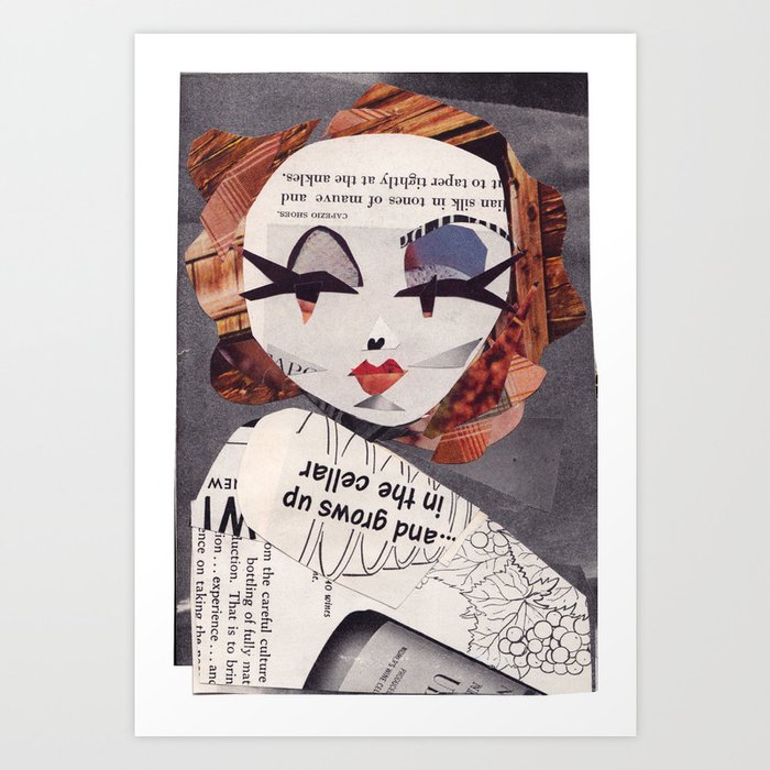 Marlene Dietrich #PrideMonth Collage Portrait Art Print