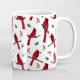Winter Cardinals Coffee Mug