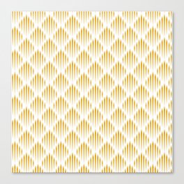 Mustard Abstract Pattern Canvas Print