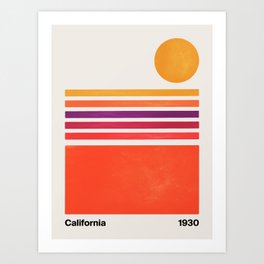 California Sunrise Art Print