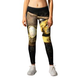 steampunk style hat Leggings