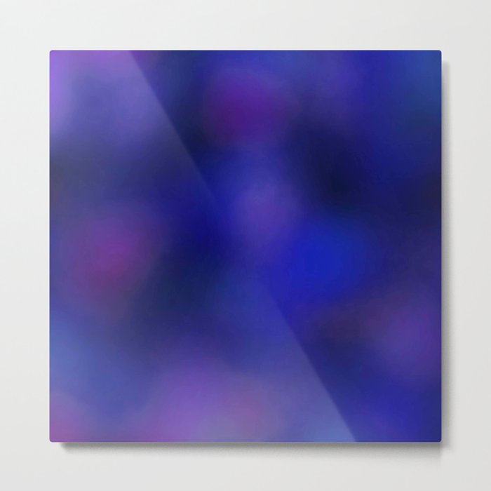 Color gradient and texture 68 blue Metal Print
