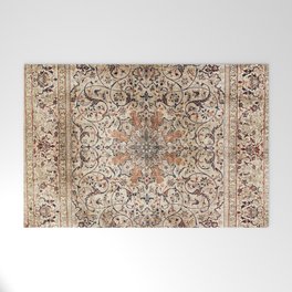 Silk Esfahan Persian Carpet Print Welcome Mat