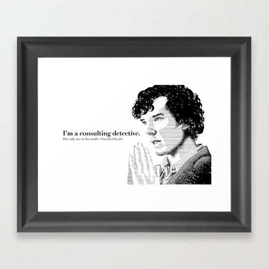 The Science of Deduction Framed Art Print