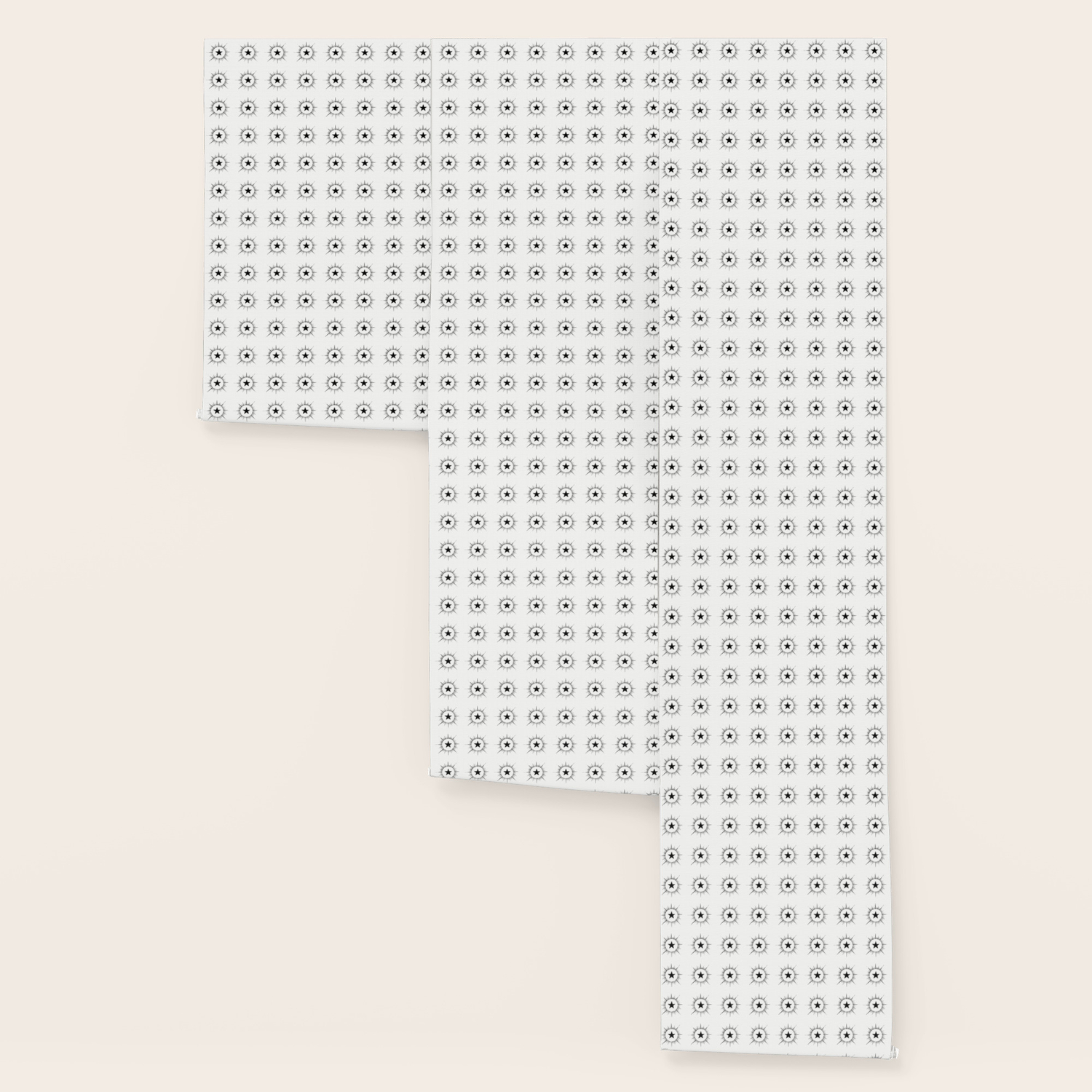Minimal Art Galaxy Star Pattern White Wallpaper By Anutu Society6