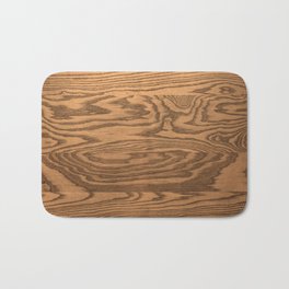 Wood, heavily grained wood grain Bath Mat