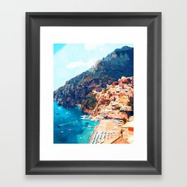 Positano, beauty of Italy Framed Art Print