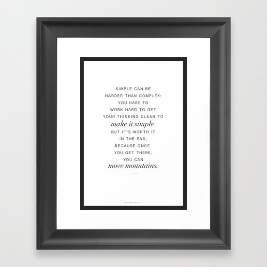 Jobs Framed Art Print