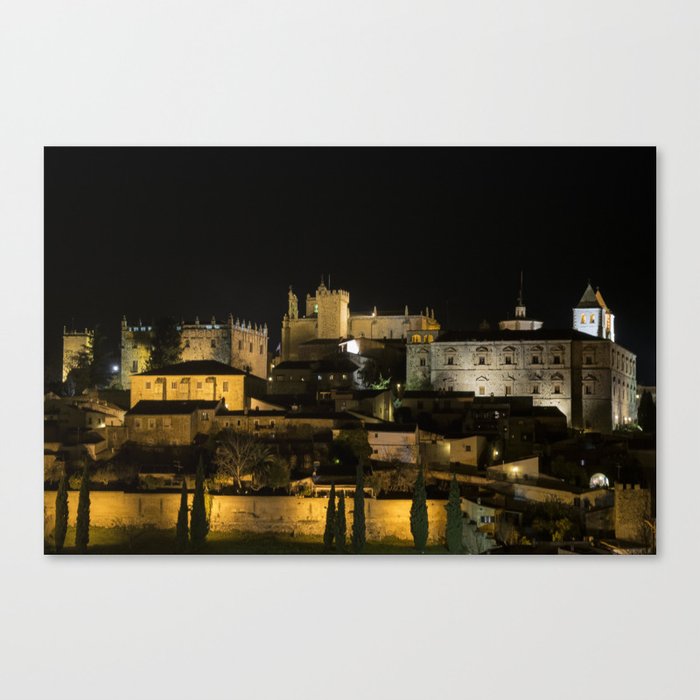 Caceres night Canvas Print