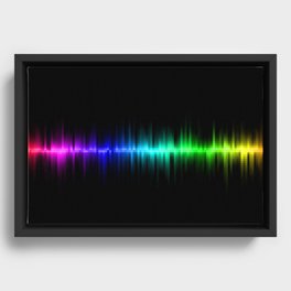 Soundwave cells Framed Canvas