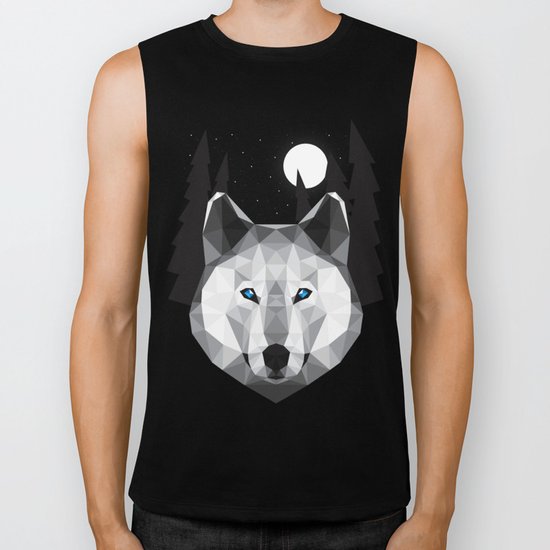The Tundra Wolf Biker Tank