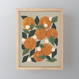 Orange Bouquet Framed Mini Art Print