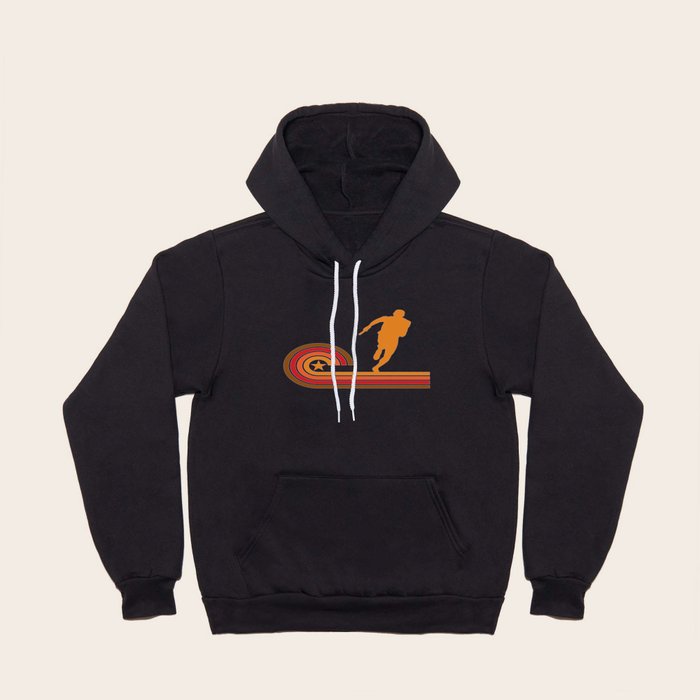 Retro Style Relay Race Runner Vintage Track Hoody by AwesomeArt