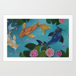 More Koi Fish Art Print