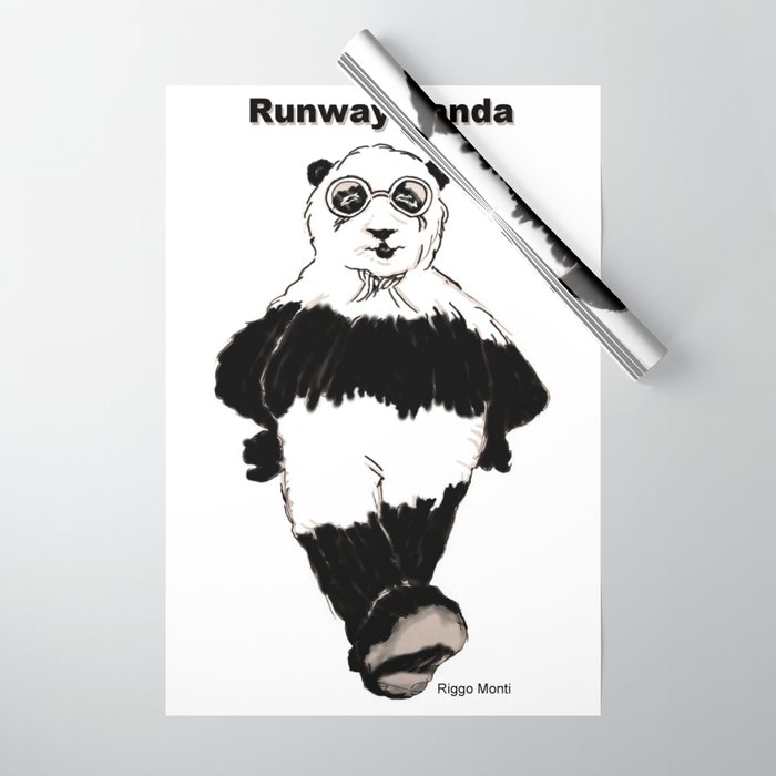 Riggo Monti Design #17 - Runway Panda Wrapping Paper