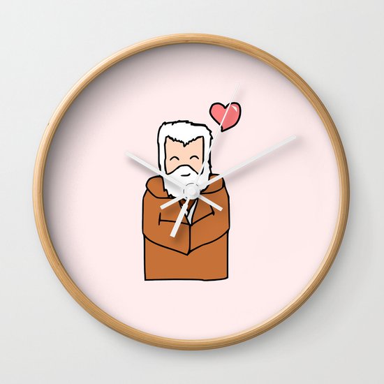 Obi-Wan Valentine Wall Clock