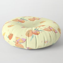 Lite Citrusy Summer Floor Pillow