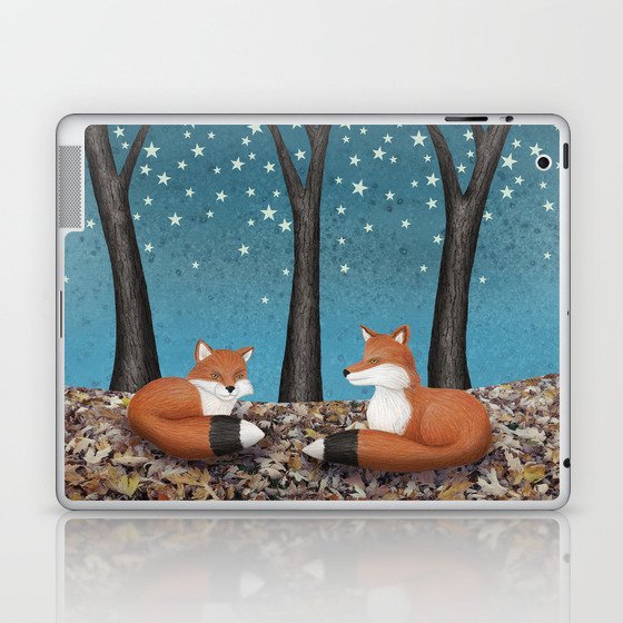 starlit foxes Laptop & iPad Skin