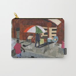 Frankstown Ave Carry-All Pouch | Homewood, Streetscene, Pittsburgh, Africanamerican, Umbrella, Colorful, Collage, Googlestreetview, Rustbelt, Paper 