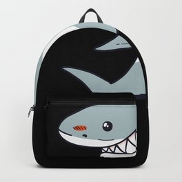 Big Shark Cool Shark Lover Backpack | Bigshark, Graphicdesign, Cuteshark, Whiteshark, Funny, Babyshark, Sharklover, Sharkgift, Shark, Cute 