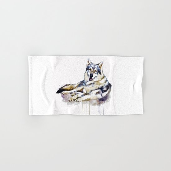 Smiling Wolf Hand & Bath Towel