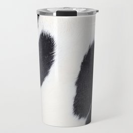 Black and White Cowhide, Cow Skin Print Pattern Travel Mug