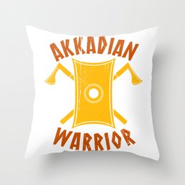 Akkadian Warrior Throw Pillow