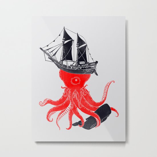 Beware Metal Print