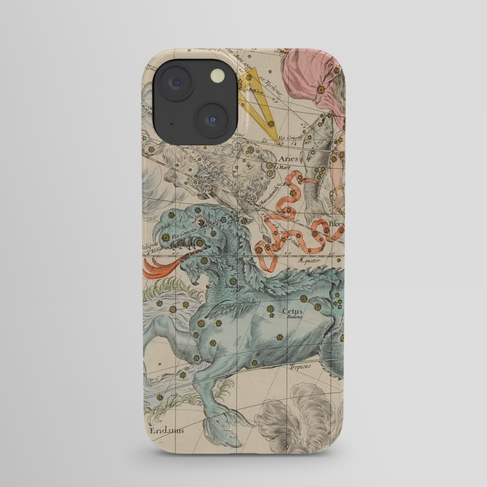 Vintage Celestial & Astrological Map  (1693) iPhone Case