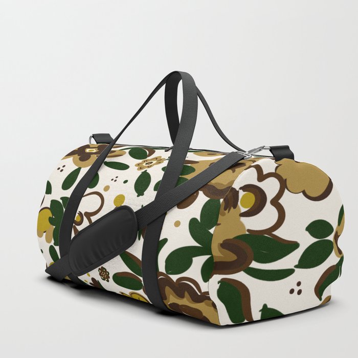 Vintage floral cheap duffle bag