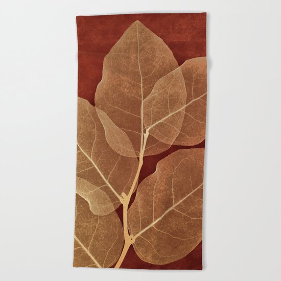 LEAVES #2 Beach Towel