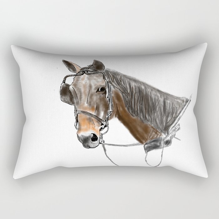 Buggy Horse 2 Rectangular Pillow