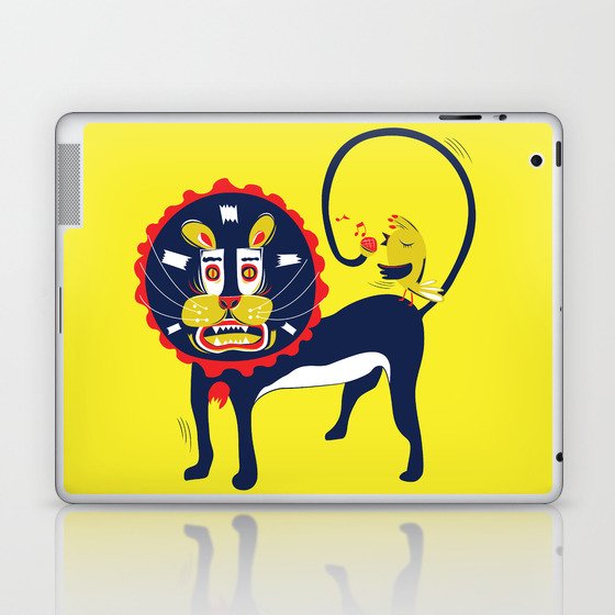 The lion and the bird Laptop & iPad Skin