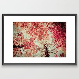 Autumn Inkblot Framed Art Print