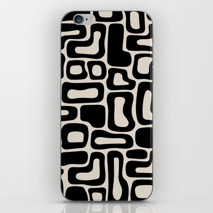 Retro Mid Century Modern Abstract composition 430 iPhone Skin
