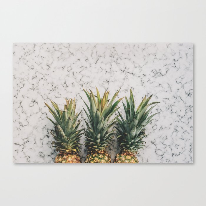 Pineapple marble Canvas Print
