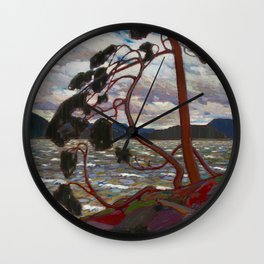 Tom Thomson - The West Wind - Canada, Canadian Oil Painting - Group of Seven Wall Clock