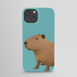 Capybara Polygon Art iPhone Case
