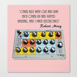 Robert Moog Quote Canvas Print